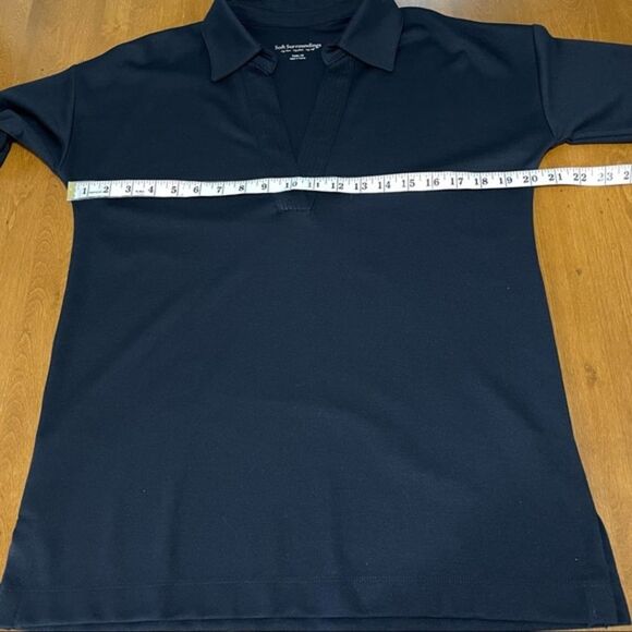 Soft Surroundings Women’s Blue V Neck Long Sleeve Point Collar Knit‎ Blouse PXS - Picture 7 of 12